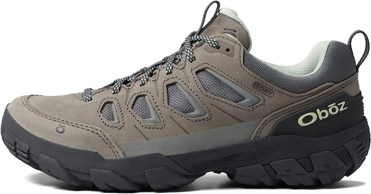 7 Best Hiking Boots for Plantar Fasciitis (Ranked in 2026) Oboz Sawtooth II Low B-Dry Single shoe side view