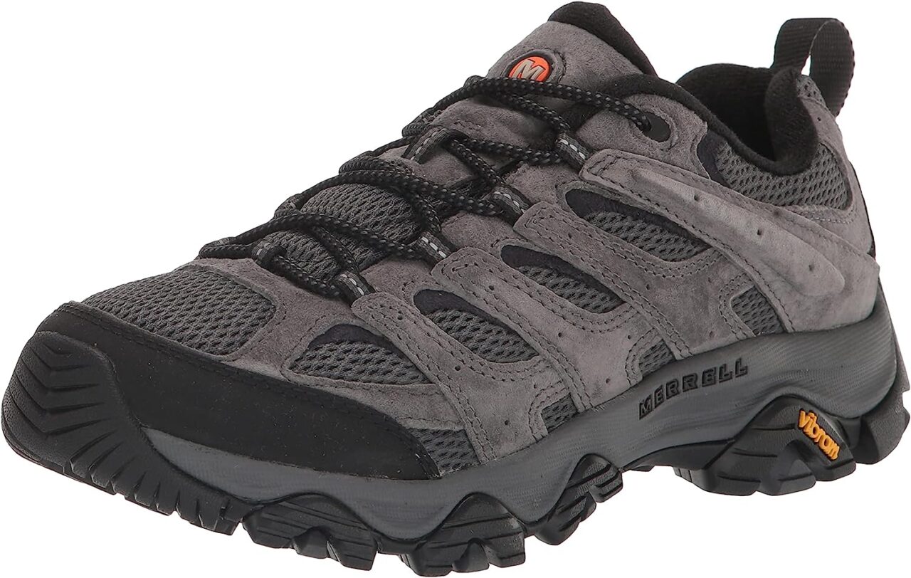 11 Best Hiking Boots for Flat Feet With Arch Support (2026) Merrell Moab 3 Single Shoe Side View