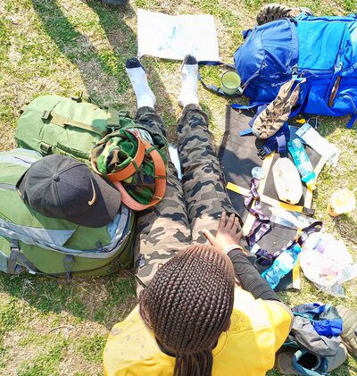 backpack hiking