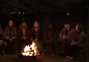 singing in campfire