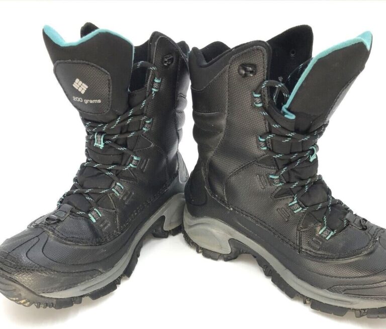 Why Do Hiking Boots Have Heels? (6 Critical Reasons) a pair of Columbia Techlite, hiking boots with high heels
