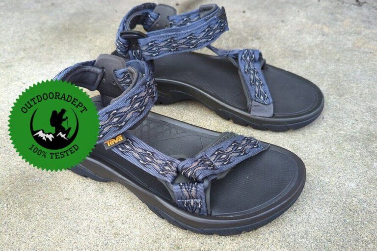 11 Best Hiking Sandals of 2026 (Reviewed & Compared) closeup of Teva Universal, considered one of the best hiking sandals on the market