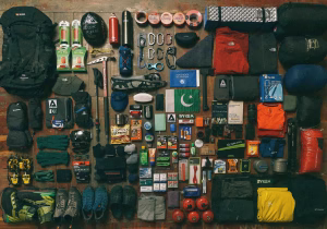 The Hiker's Guide to Backpack Hunting Display of outdoor gear