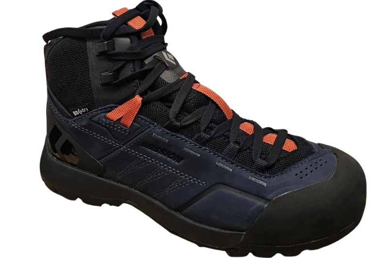 10 Best Approach Shoes For Hiking & Climbing (2026) Black Diamond Mission Leather Mid WP Single shoe side view