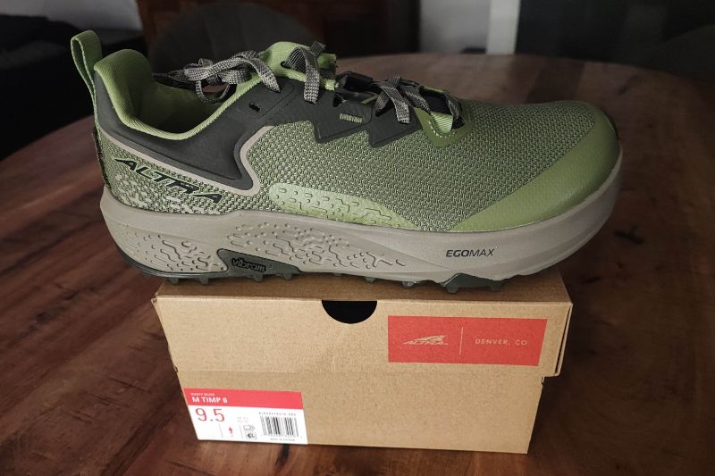 Altra Timp 6 Review: Trail Running & Hiking Test (2026) Altra Timp 6 On Box