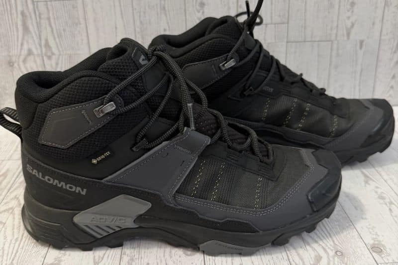 Salomon X Ultra 5 GTX Review 2026 (Low & Mid Compared) Salomon X Ultra 5 GTX Mid Pair Side