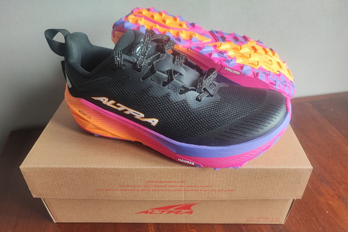 Altra Experience Wild 3 Review (Best Road-to-Trail?) the wild 3 on the box, one shoe is normal, the other is upside down