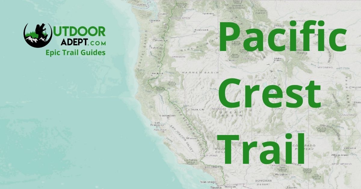 Pacific Crest Trail Guide map