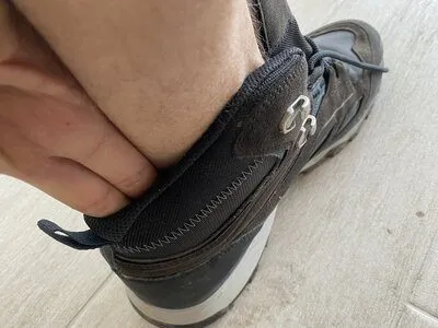 Performing The Toe Tap Test on my hiking boots