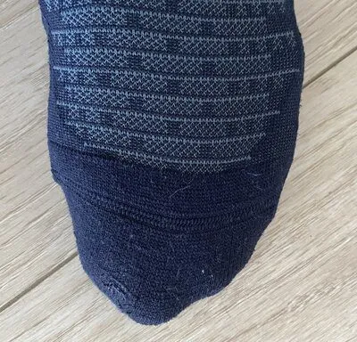 wearing hiking socks when trying hiking boots