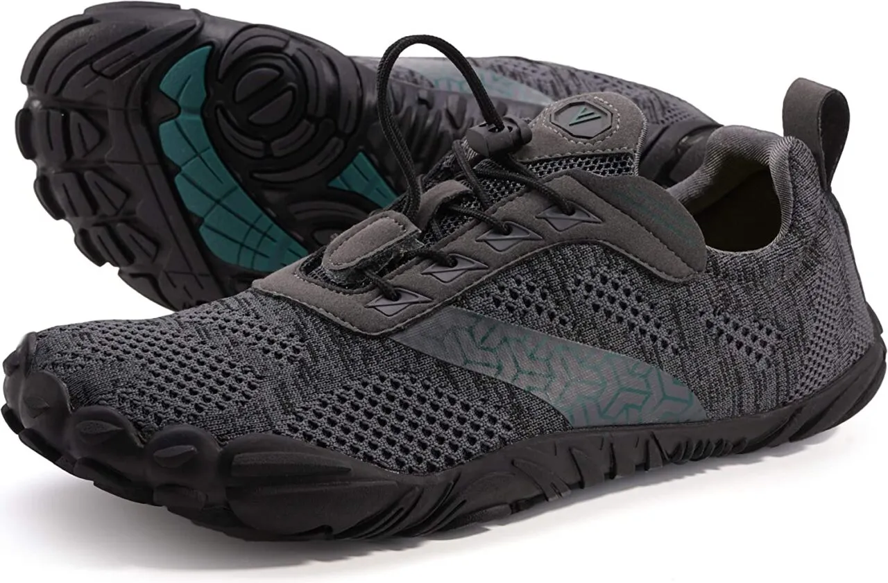 WHITIN Minimalist Trail Runner. A pair of shoes, one laying on its side