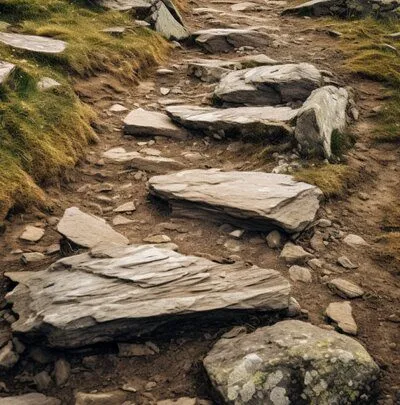 rocky trail