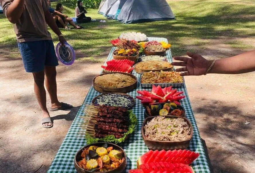hiking food in a table