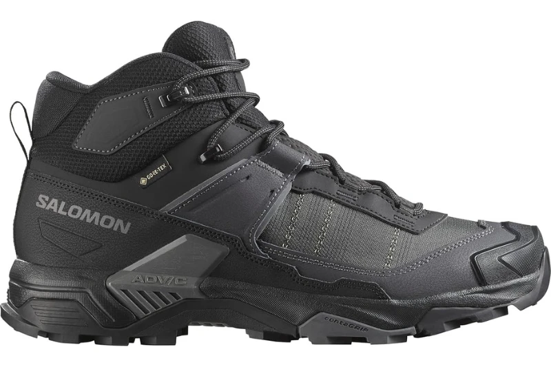 11 Best Hiking Boots for Flat Feet With Arch Support (2026) Salomon X Ultra 5 Mid Hiking Boots Side View